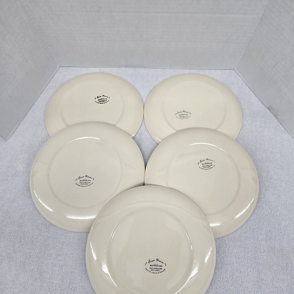Set Of 5 Vintage Taylor Smith Taylor Ever Yours Boutonniere Dinner Plates EUC - Picture 12 of 13